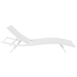 Glimpse Outdoor Patio Mesh Chaise Lounge Chair - Modern Minimalist & Weather-Resistant