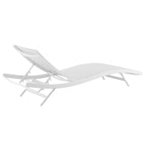 Glimpse Outdoor Patio Mesh Chaise Lounge Chair - Modern Minimalist & Weather-Resistant