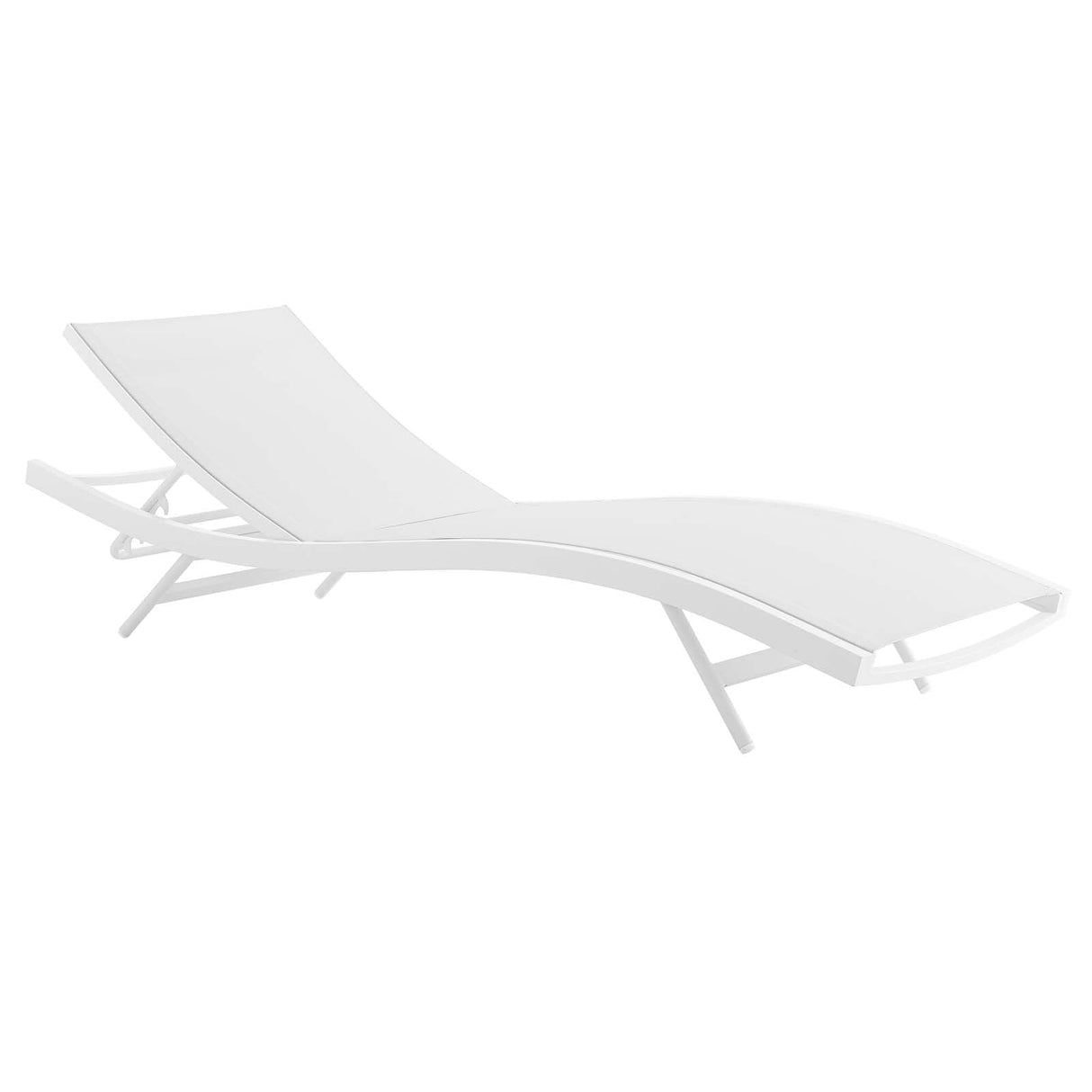 Glimpse Outdoor Patio Mesh Chaise Lounge Chair - Modern Minimalist & Weather-Resistant