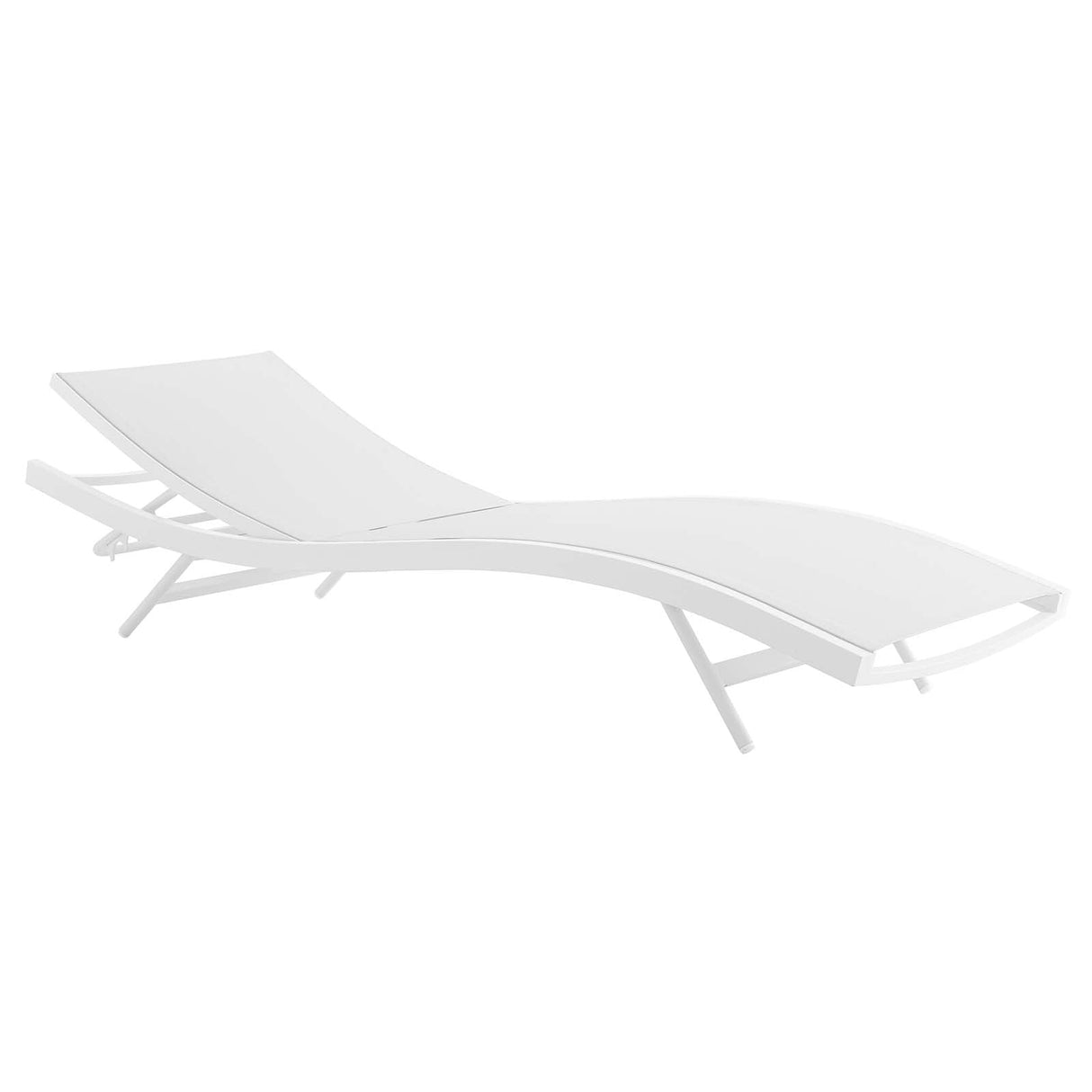 Glimpse Outdoor Patio Mesh Chaise Lounge Chair - Modern Minimalist & Weather-Resistant