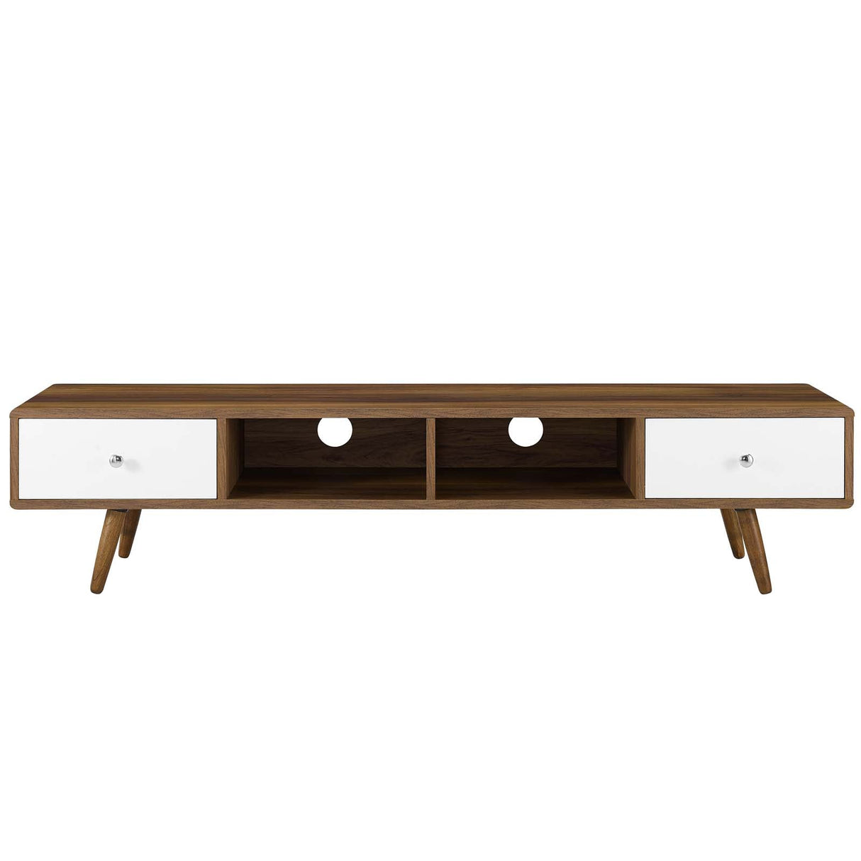 Transmit 70" Media Console Wood TV Stand - Mid-Century Modern & Entertainment Storage
