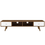 Transmit 70" Media Console Wood TV Stand - Mid-Century Modern & Entertainment Storage