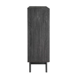 Render Three-Tier Display Storage Cabinet Stand - Mid-Century Modern & Versatile Living Room Storage