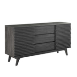 Render 63" Sideboard Buffet Table or TV Stand - Mid-Century Modern & Multi-Functional Storage