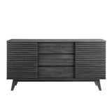 Render 63" Sideboard Buffet Table or TV Stand - Mid-Century Modern & Multi-Functional Storage