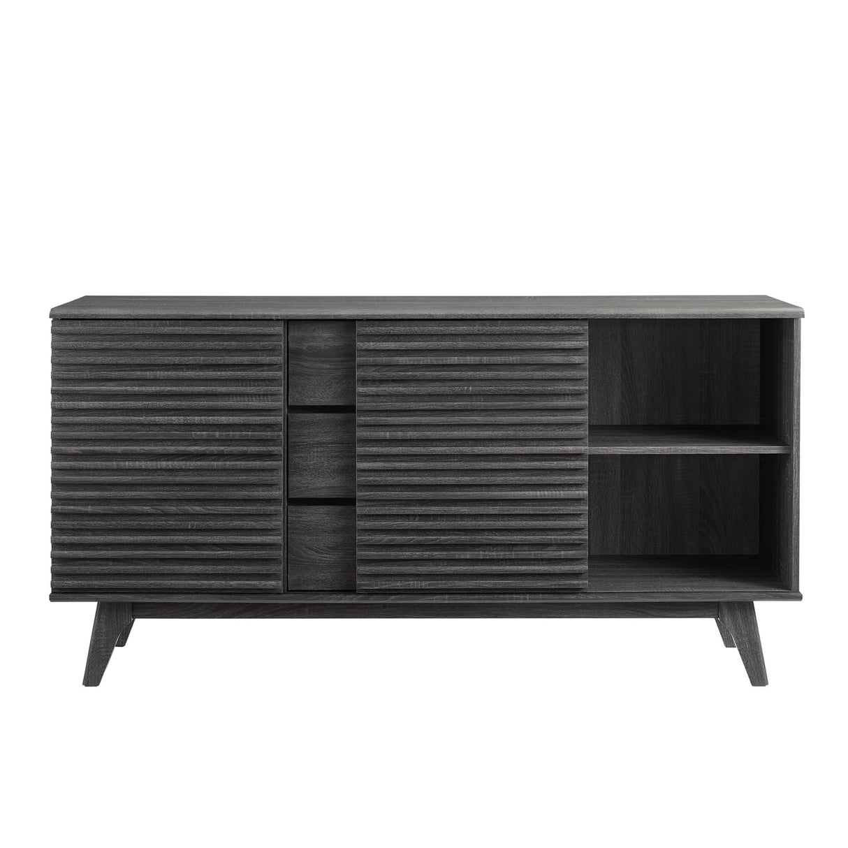 Render 63" Sideboard Buffet Table or TV Stand - Mid-Century Modern & Multi-Functional Storage