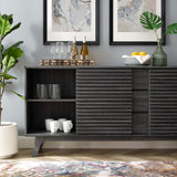 Render 63" Sideboard Buffet Table or TV Stand - Mid-Century Modern & Multi-Functional Storage