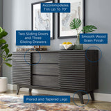 Render 63" Sideboard Buffet Table or TV Stand - Mid-Century Modern & Multi-Functional Storage