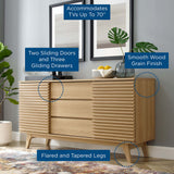 Render 63" Sideboard Buffet Table or TV Stand - Mid-Century Modern & Multi-Functional Storage