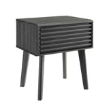 Render End Table - Mid-Century Modern Side Table with Storage Drawer