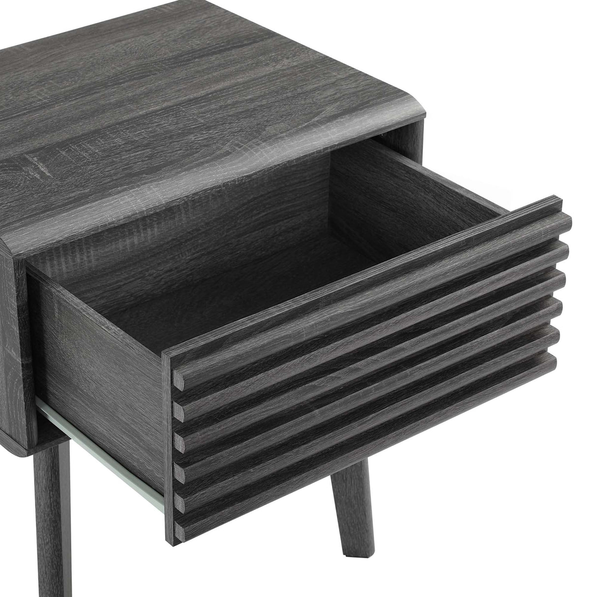 Render End Table - Mid-Century Modern Side Table with Storage Drawer