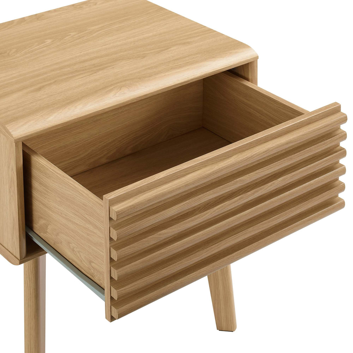 Render End Table - Mid-Century Modern Side Table with Storage Drawer