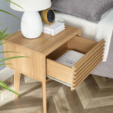 Render End Table - Mid-Century Modern Side Table with Storage Drawer