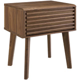 Render End Table - Mid-Century Modern Side Table with Storage Drawer
