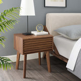 Render End Table - Mid-Century Modern Side Table with Storage Drawer