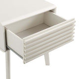 Render End Table - Mid-Century Modern Side Table with Storage Drawer