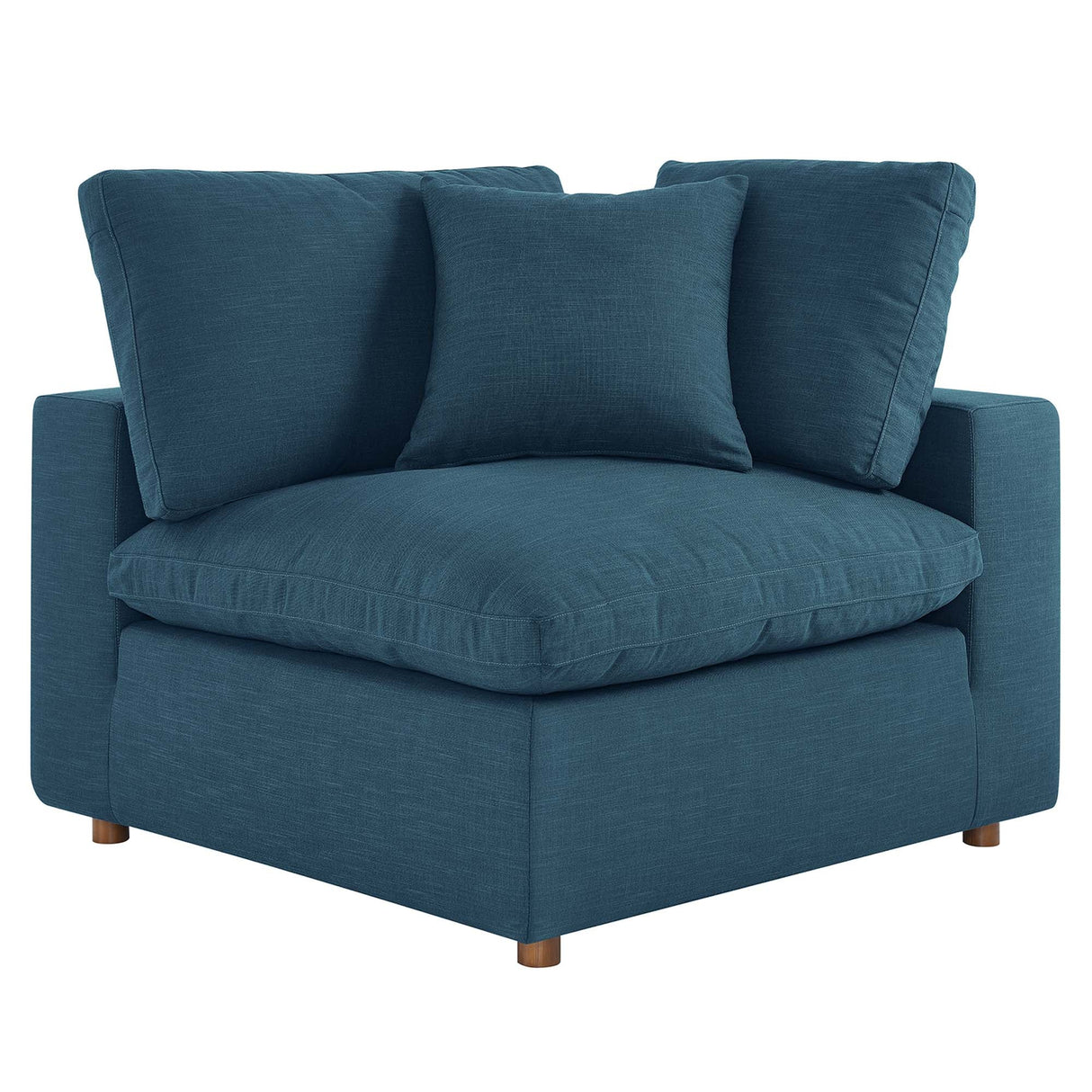 Commix Down Filled Overstuffed 2 Piece Sectional Sofa Set - Modern Cloud Aesthetic & Deep Seating Comfort