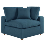 Commix Down Filled Overstuffed 2 Piece Sectional Sofa Set - Modern Cloud Aesthetic & Deep Seating Comfort