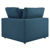 Commix Down Filled Overstuffed 2 Piece Sectional Sofa Set - Modern Cloud Aesthetic & Deep Seating Comfort