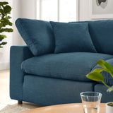 Commix Down Filled Overstuffed 2 Piece Sectional Sofa Set - Modern Cloud Aesthetic & Deep Seating Comfort