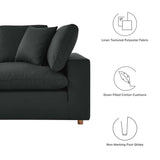 Commix Down Filled Overstuffed 2 Piece Sectional Sofa Set - Modern Cloud Aesthetic & Deep Seating Comfort