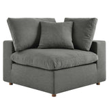 Commix Down Filled Overstuffed 2 Piece Sectional Sofa Set - Modern Cloud Aesthetic & Deep Seating Comfort