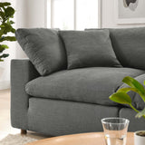 Commix Down Filled Overstuffed 2 Piece Sectional Sofa Set - Modern Cloud Aesthetic & Deep Seating Comfort