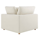Commix Down Filled Overstuffed 2 Piece Sectional Sofa Set - Modern Cloud Aesthetic & Deep Seating Comfort
