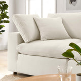 Commix Down Filled Overstuffed 2 Piece Sectional Sofa Set - Modern Cloud Aesthetic & Deep Seating Comfort