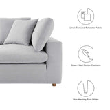 Commix Down Filled Overstuffed 2 Piece Sectional Sofa Set - Modern Cloud Aesthetic & Deep Seating Comfort