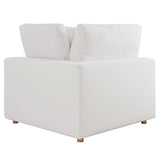 Commix Down Filled Overstuffed 2 Piece Sectional Sofa Set - Modern Cloud Aesthetic & Deep Seating Comfort