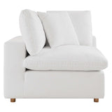 Commix Down Filled Overstuffed 2 Piece Sectional Sofa Set - Modern Cloud Aesthetic & Deep Seating Comfort