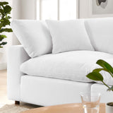Commix Down Filled Overstuffed 2 Piece Sectional Sofa Set - Modern Cloud Aesthetic & Deep Seating Comfort