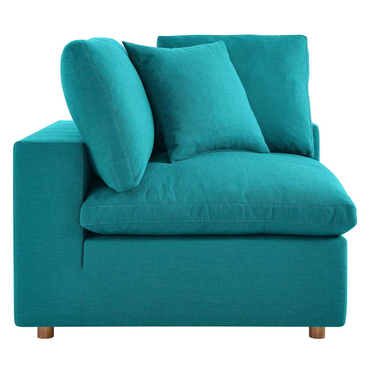 Commix Down Filled Overstuffed 2 Piece Sectional Sofa Set - Modern Cloud Aesthetic & Deep Seating Comfort