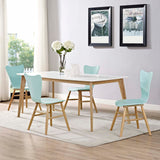 Cascade Dining Chair Set of 4 - Mid-Century Modern Bentwood & Minimalist Seating