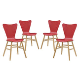 Cascade Dining Chair Set of 4 - Mid-Century Modern Bentwood & Minimalist Seating