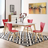 Cascade Dining Chair Set of 4 - Mid-Century Modern Bentwood & Minimalist Seating