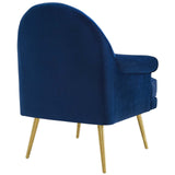 Revive Tufted Button Accent Performance Velvet Armchair - Mid-Century Modern & Stain-Resistant