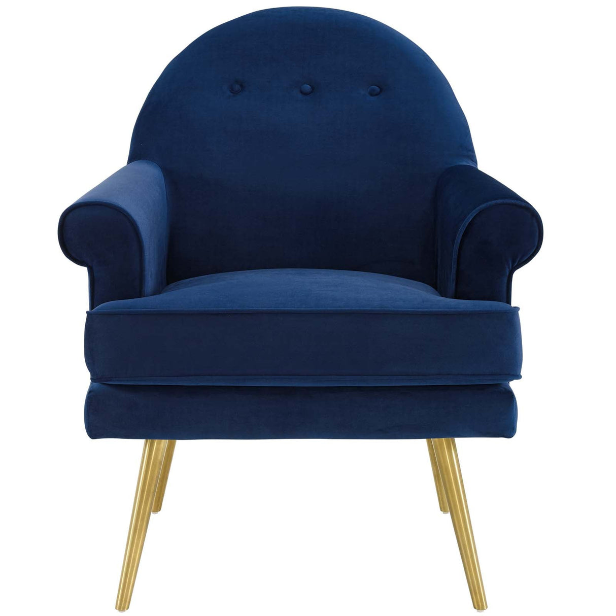Revive Tufted Button Accent Performance Velvet Armchair - Mid-Century Modern & Stain-Resistant