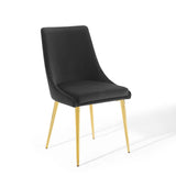 Viscount Modern Accent Performance Velvet Dining Chair - Vintage Glam & Stain-Resistant