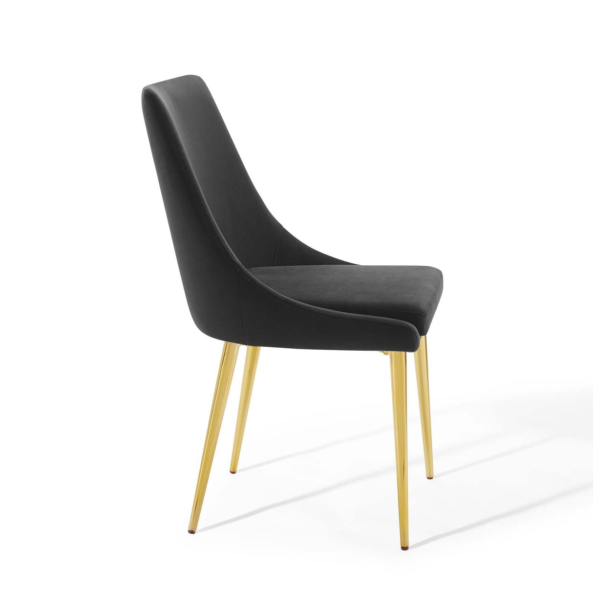 Viscount Modern Accent Performance Velvet Dining Chair - Vintage Glam & Stain-Resistant