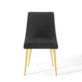 Viscount Modern Accent Performance Velvet Dining Chair - Vintage Glam & Stain-Resistant