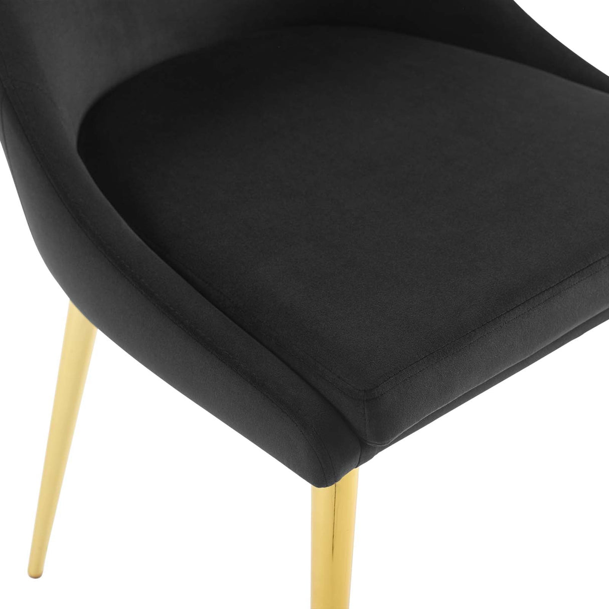 Viscount Modern Accent Performance Velvet Dining Chair - Vintage Glam & Stain-Resistant