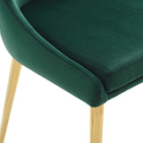 Viscount Modern Accent Performance Velvet Dining Chair - Vintage Glam & Stain-Resistant