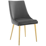 Viscount Modern Accent Performance Velvet Dining Chair - Vintage Glam & Stain-Resistant