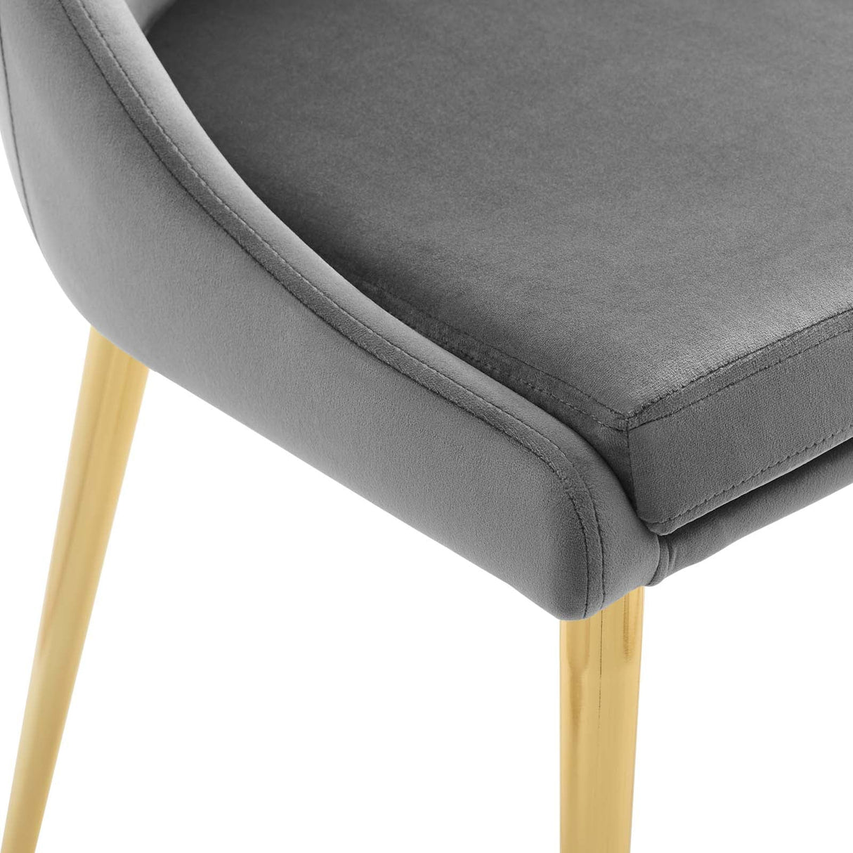 Viscount Modern Accent Performance Velvet Dining Chair - Vintage Glam & Stain-Resistant