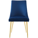 Viscount Modern Accent Performance Velvet Dining Chair - Vintage Glam & Stain-Resistant