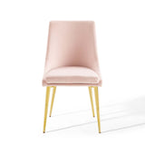 Viscount Modern Accent Performance Velvet Dining Chair - Vintage Glam & Stain-Resistant