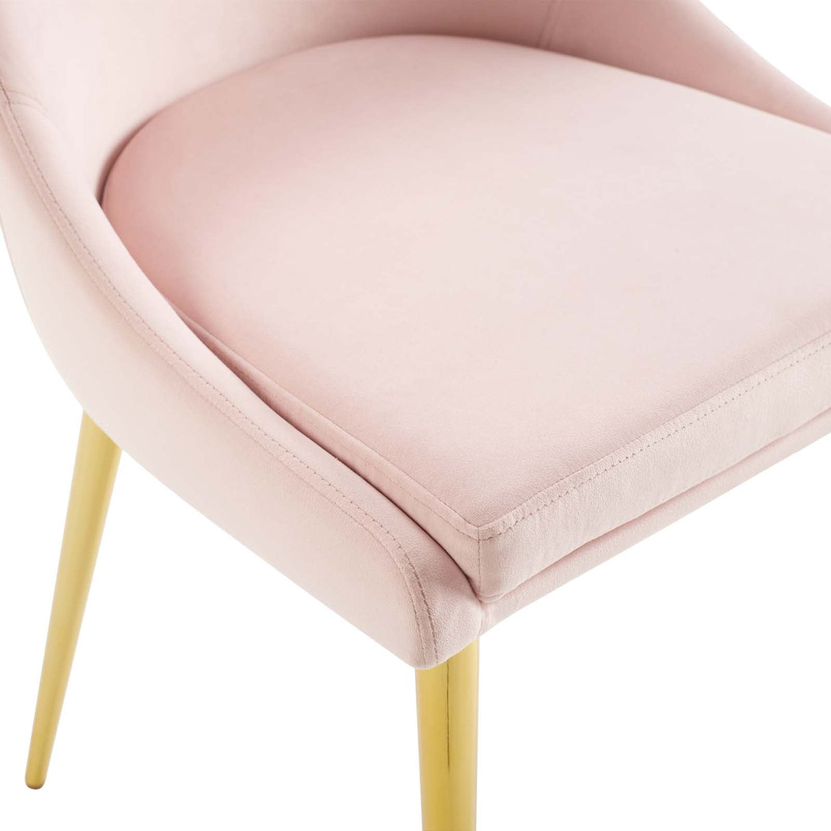 Viscount Modern Accent Performance Velvet Dining Chair - Vintage Glam & Stain-Resistant