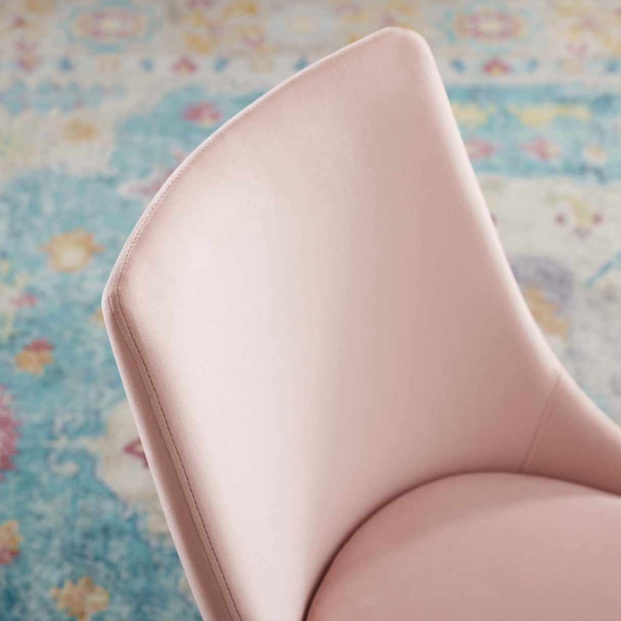 Viscount Modern Accent Performance Velvet Dining Chair - Vintage Glam & Stain-Resistant